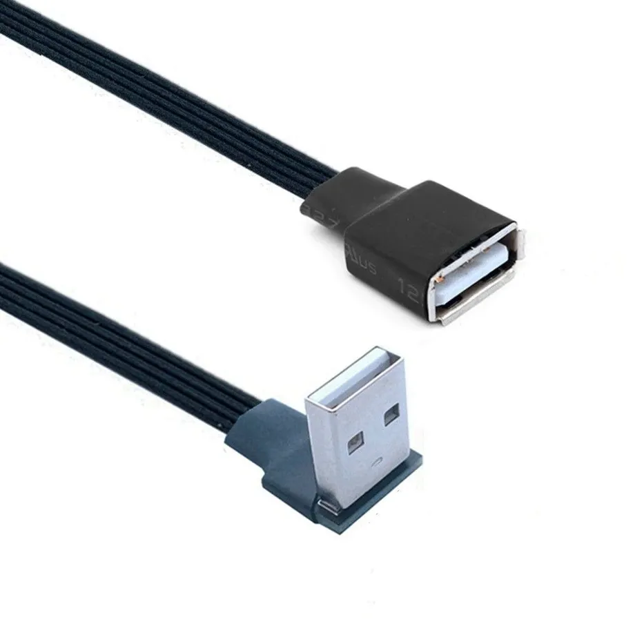 Plochý prodlužovací kabel USB.0 /F 0 cm Riley 2 20cm