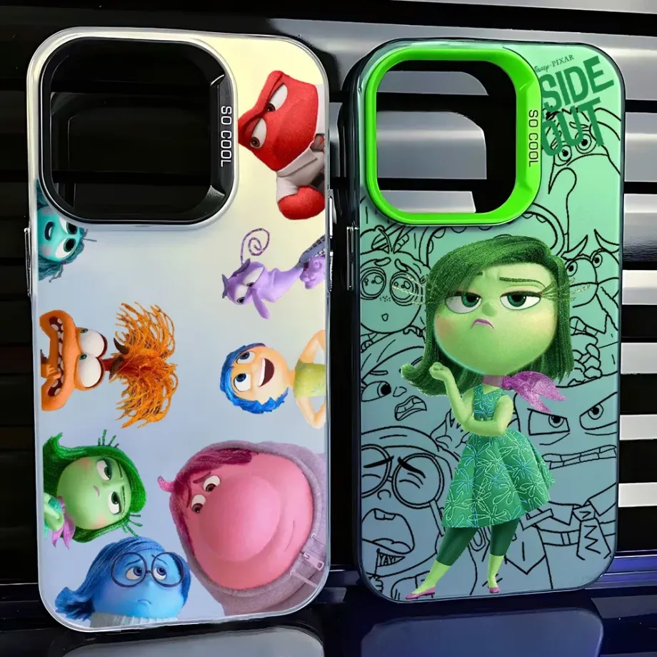 Stylový transparentní kryt na telefony Iphone v provedení oblíbené pohádky V hlavě 2 - Inside Out 2