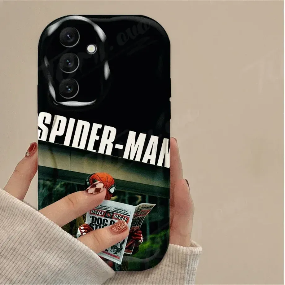 Trendy silikonový kryt s obrázky oblíbeného hrdiny Spider-man na telefony Samsung Galaxy