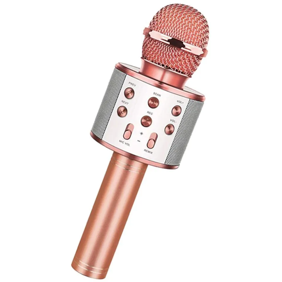 Bezdrátový bluetooth karaoke mikrofon s funkcí nahrávání