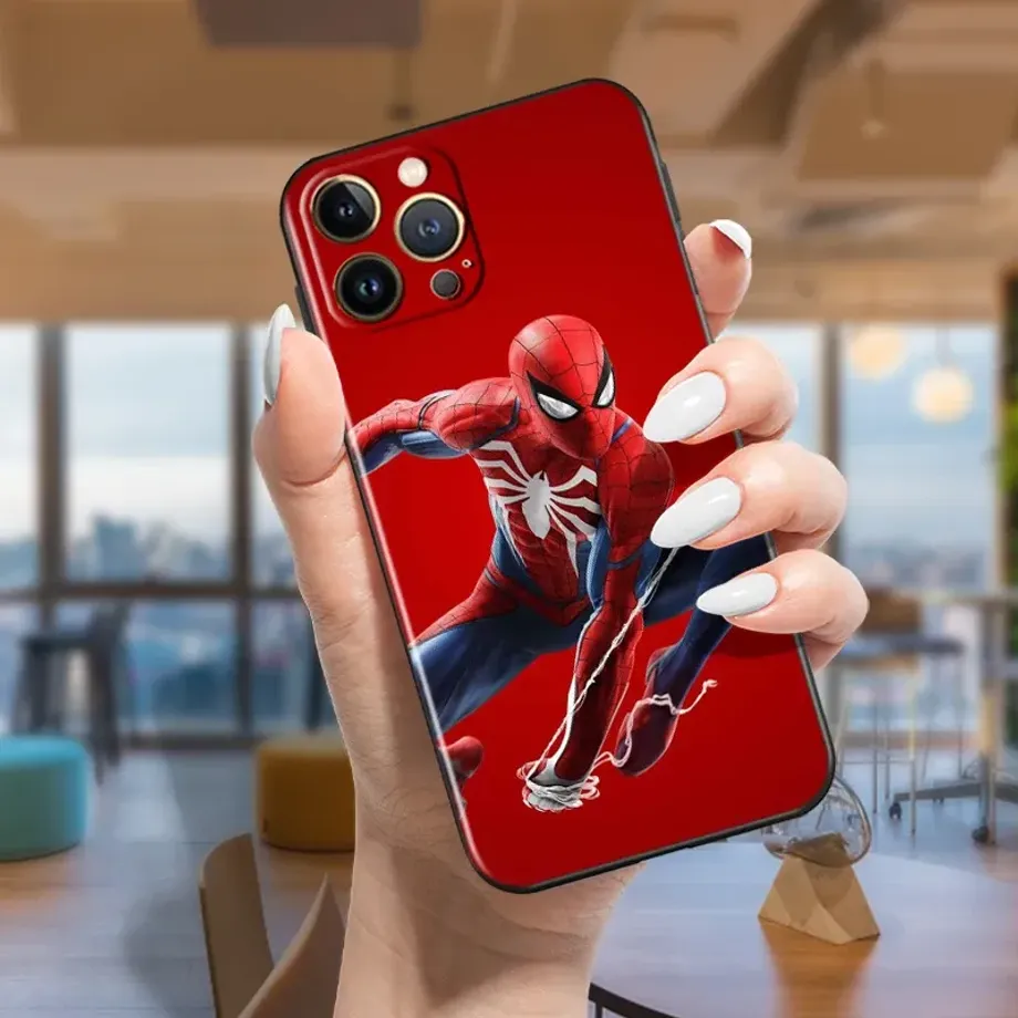 Trendy silikonový kryt s motivy oblíbeného hrdiny Spider-man na telefony iPhone