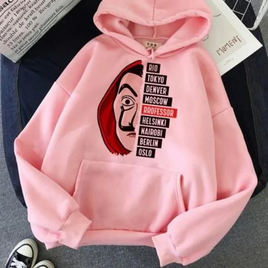 Unisex mikina Money Heist (La Casa De Papel) dmpink615 s