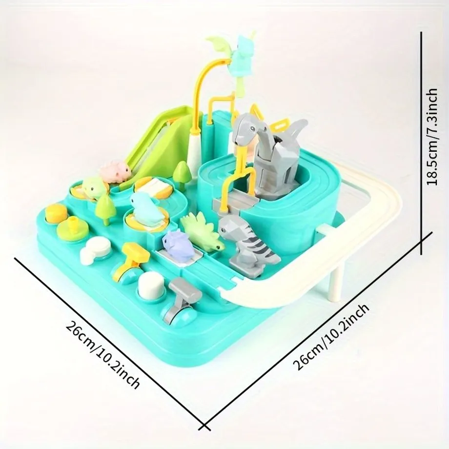 Hračky dinosauří dráhy: Kaskadérské dobrodružství pro kluky a holky | Puzzle závodní dráhy | Město záchranářů | Předškolní vzdělávací hračky pro batolata