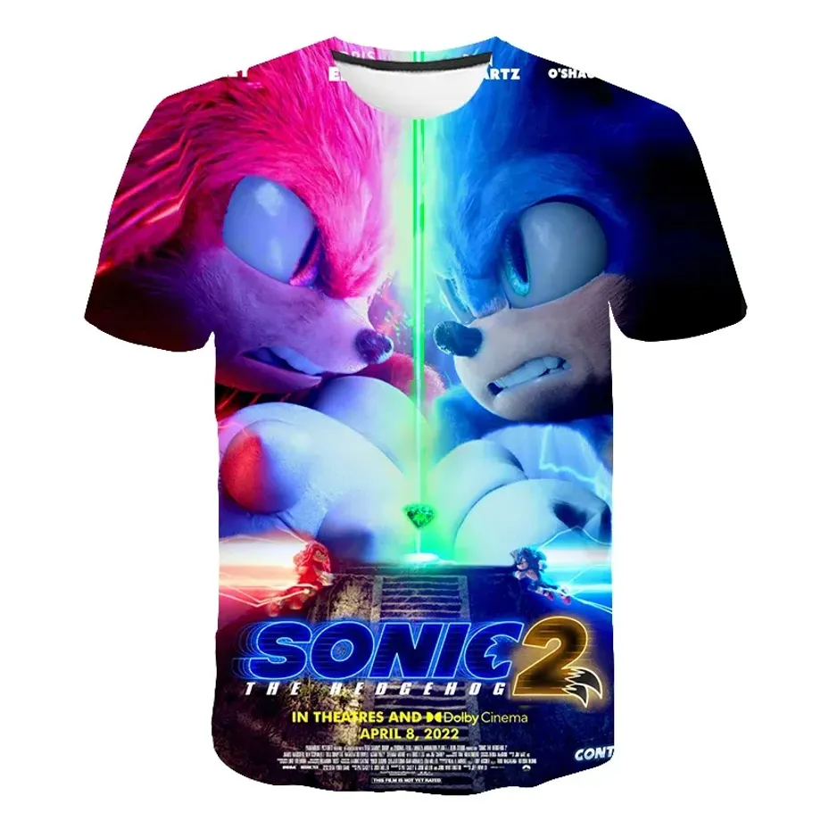 Dětské triko s potiskem různých motivů ježka Sonic