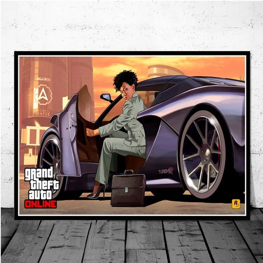 Nástěnný plakát s motivy postav ze hry Grand Theft Auto 13 40 x 50 cm