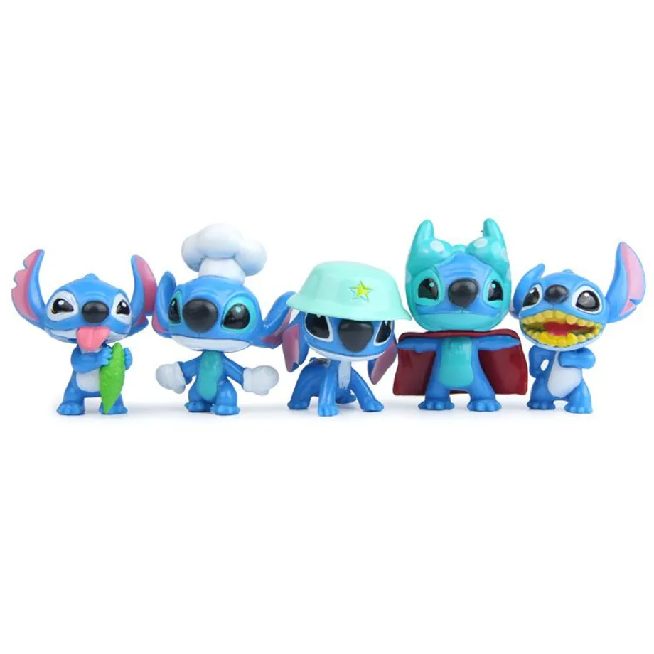 Dětská kreativní sada figurek oblíbené animované postavičky Stitch - 10 ks