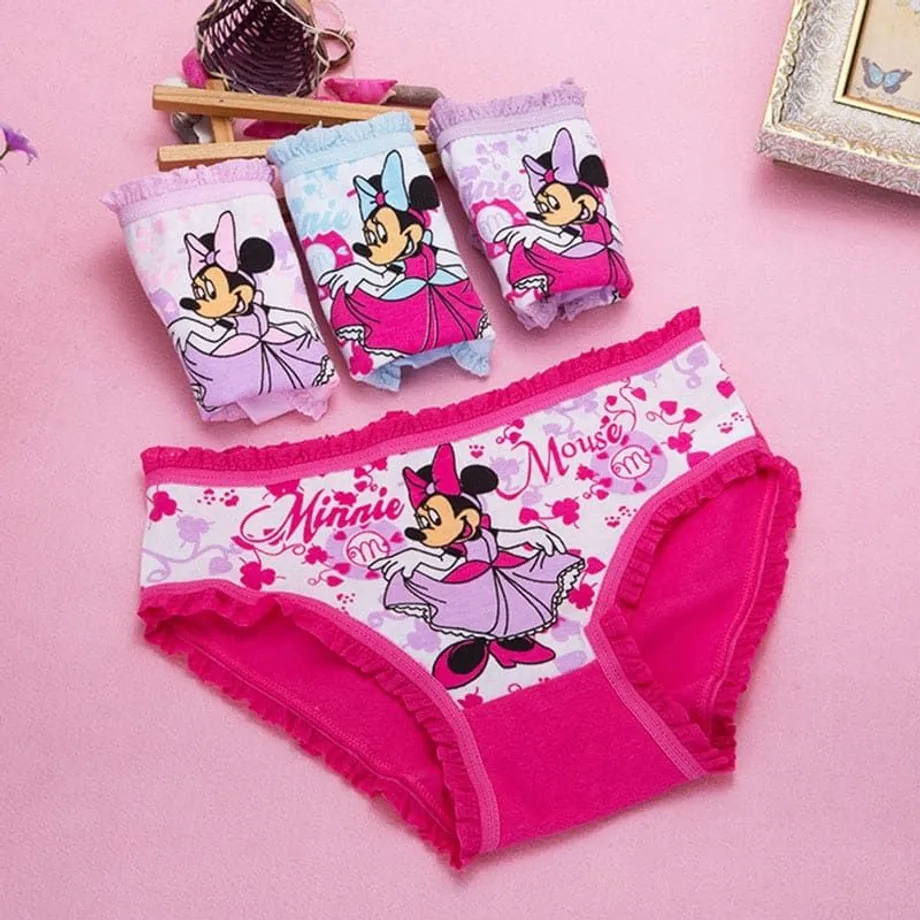 Dívčí spodní prádlo Minnie Mouse, Hello Kitty | 4 ks