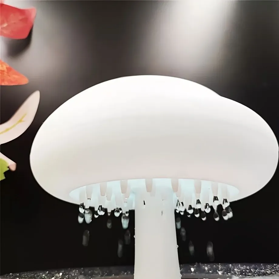 1ks Barevný Rain Cloud Zvlhčovač Houba Lampa Spánek Atmosféra, Stroj Na Aromaterapii Raindrop Cloud Raindrop Mushroom 7Colors Light