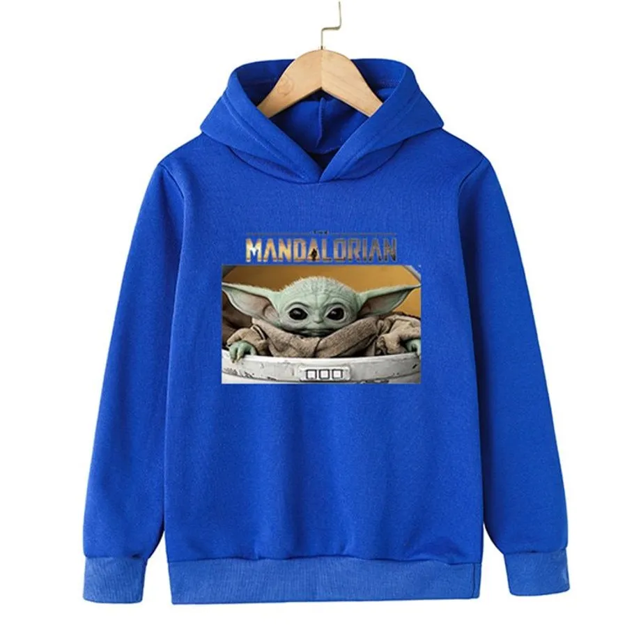 Dětská trendy klokánková mikina Baby Yoda