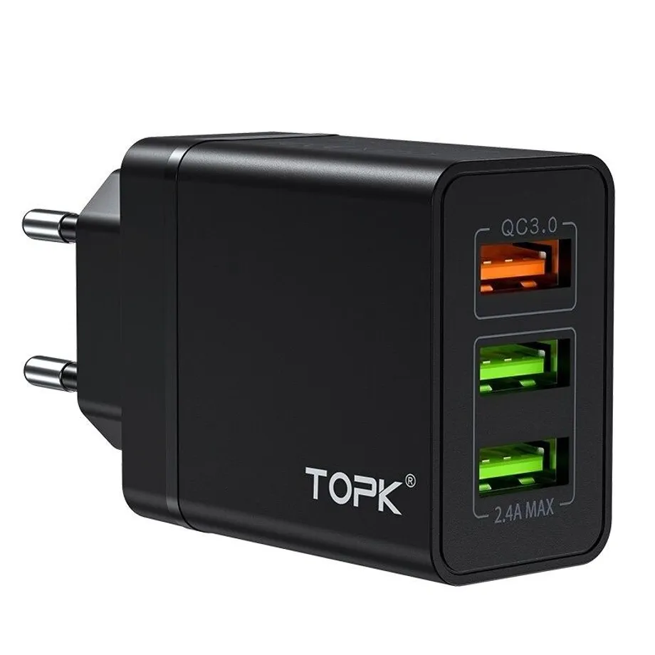 íťový adaptér USB porty Quick Charge Qiana