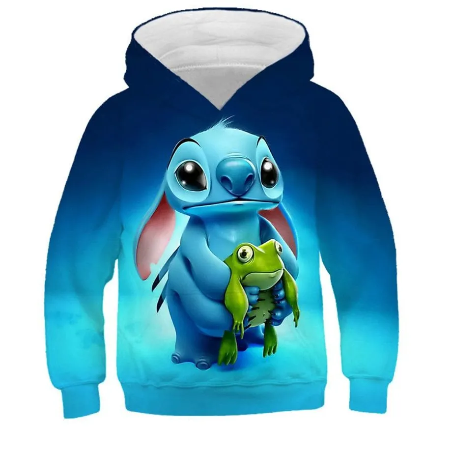 Dětská roztomilá mikina s kapucí Stitch