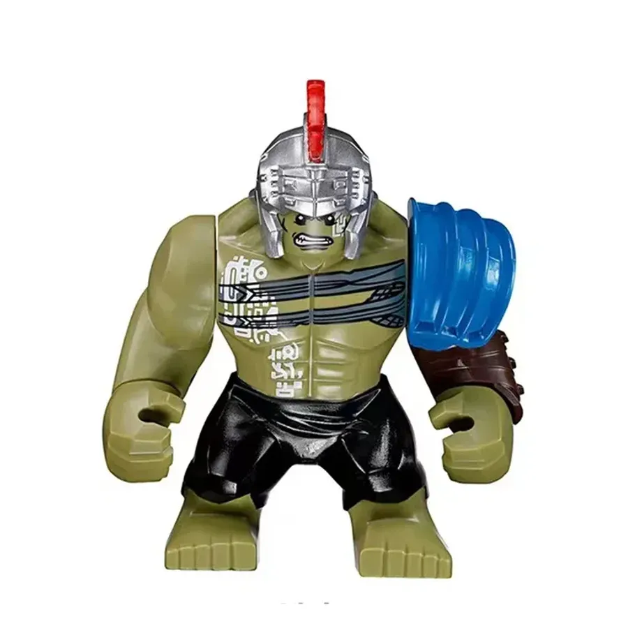 Velká stavební figurka superhrdinů pro děti s Infinity Gauntletem a Green Lanternem