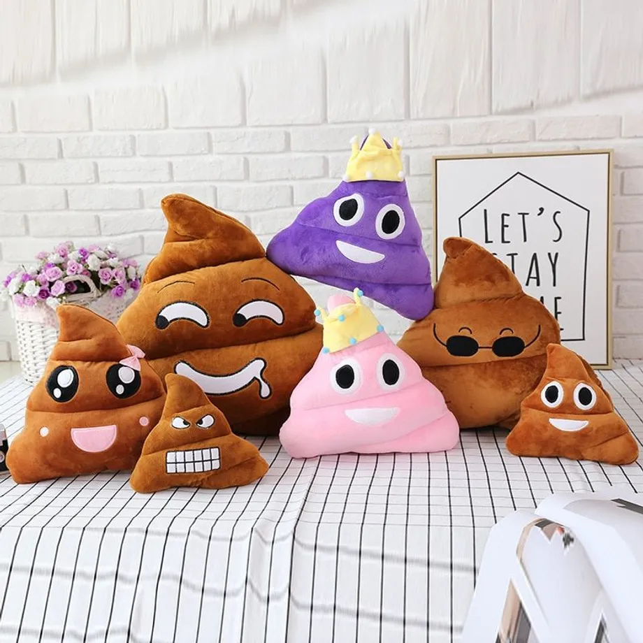 Oblíbený plyšový emoji POOP- více druhů