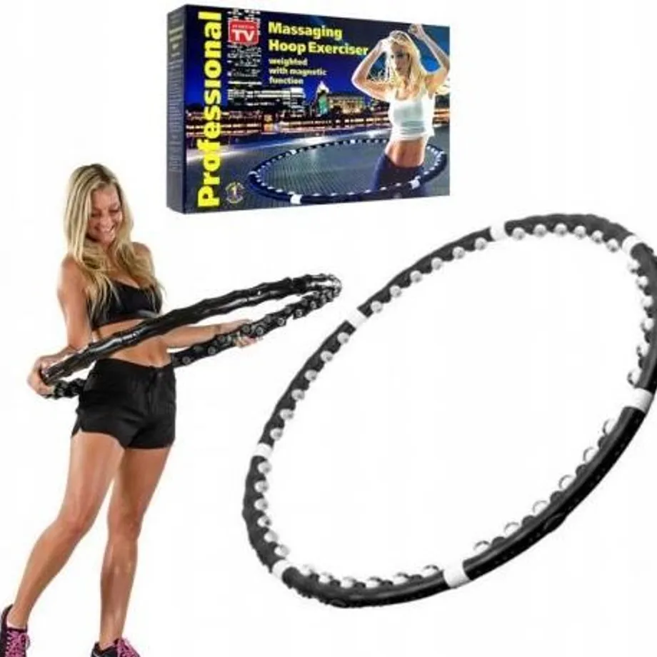 Hula Hoop masáž gymnastický kruh s magnety 90cm