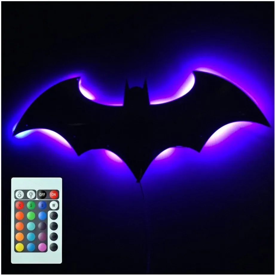 LED světlo na zeď Batman