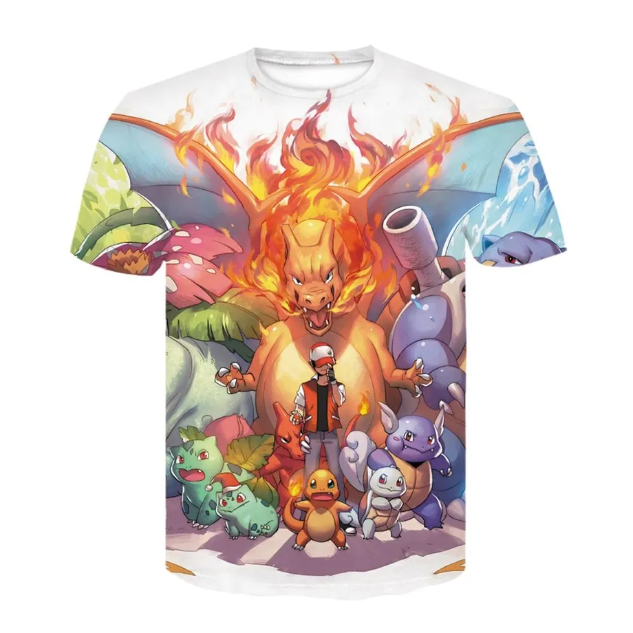 Stylové unisex tričko s 3D potiskem skvělých Pokemonů