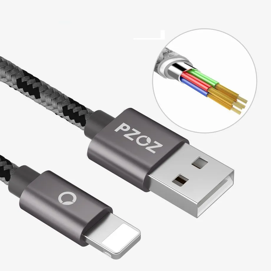 Rychlonabíjecí USB kabel pro iPhone - 4 barvy