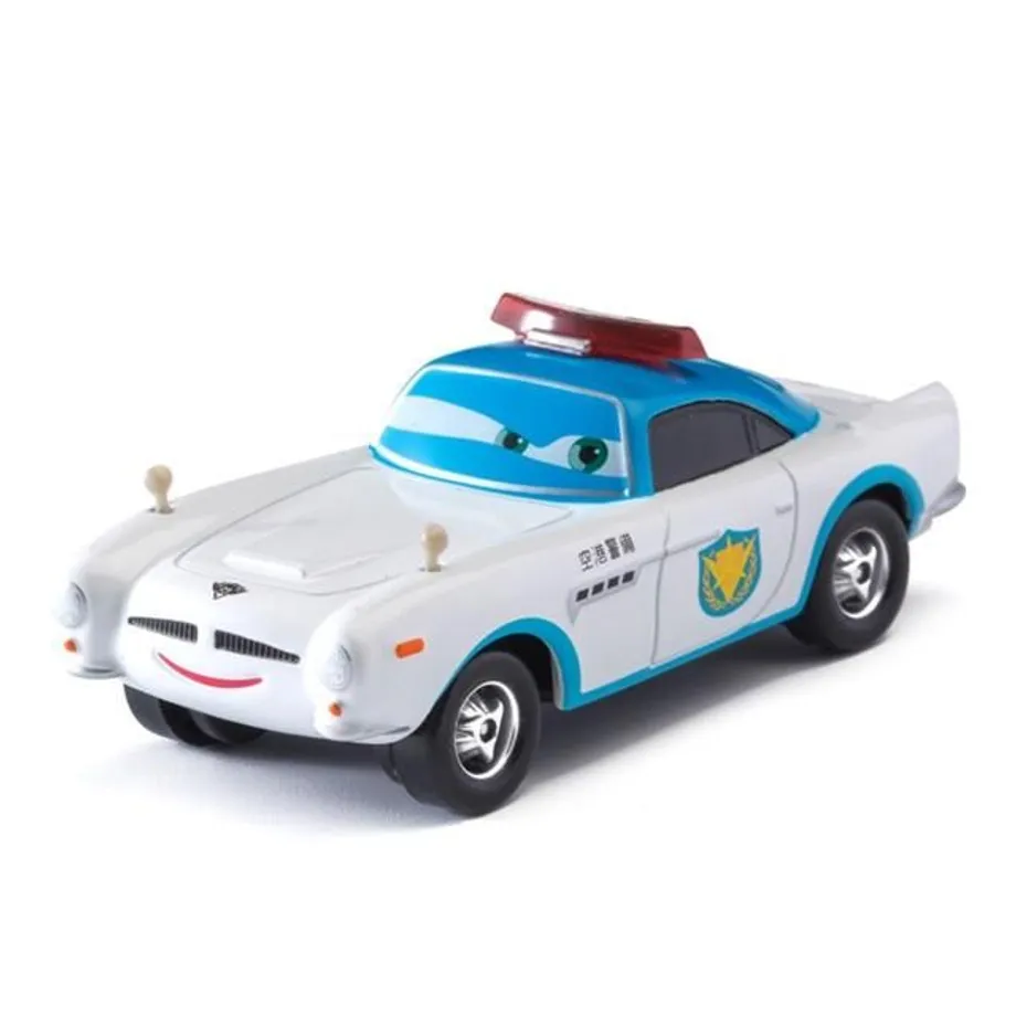 Roztomilé Auto McQueen pro děti white-police-car