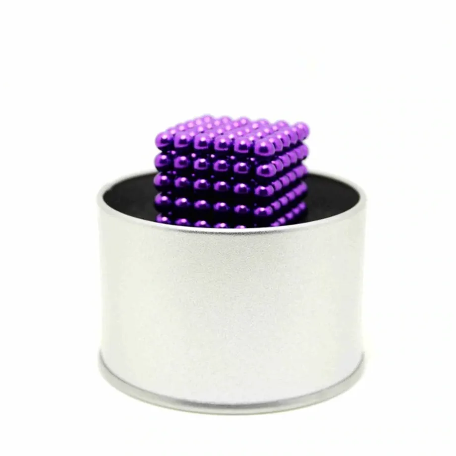 Antistresové magnetické kuličky Neocube - hračka pro dospělé d3-purple-beads