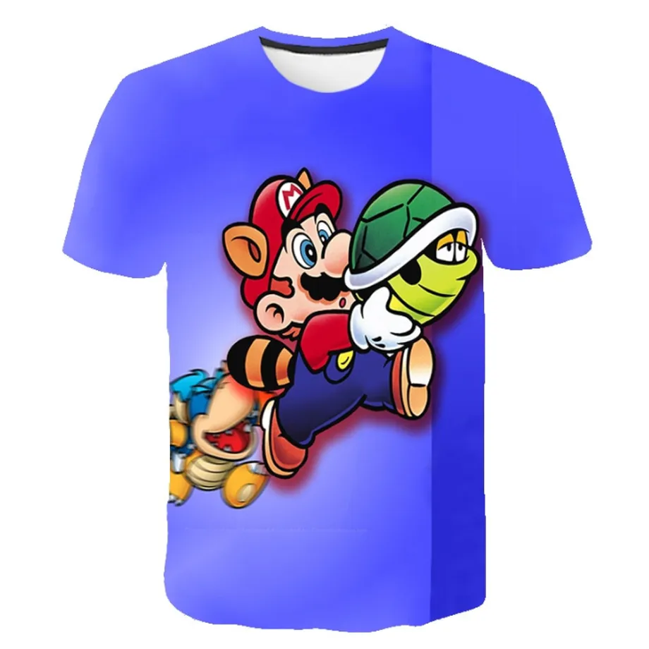 Krásné dětské tričko s 3D potiskem Mario