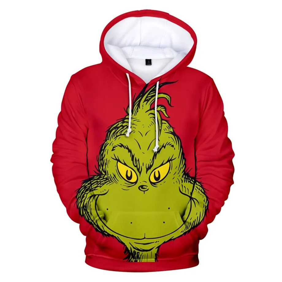 Unisex stylová mikina Grinch s kapucí aba216903a xxl