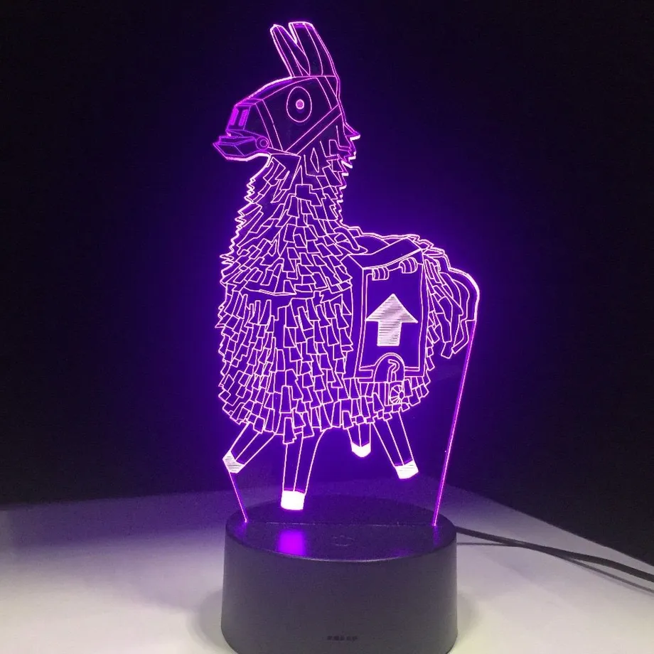 Krásná stolní 3D lampa Fortnite