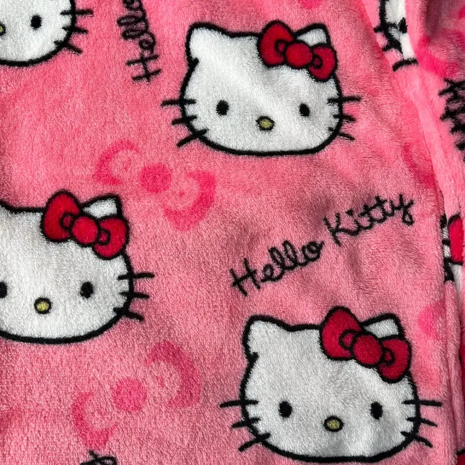 Dámské pyžamové kalhoty Hello Kitty z flanelu