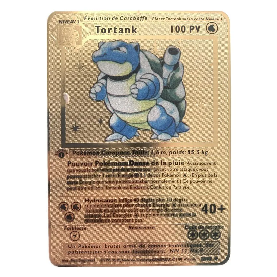 Metalická sběratelská kartička Pokémon - 1 ks legendární karta