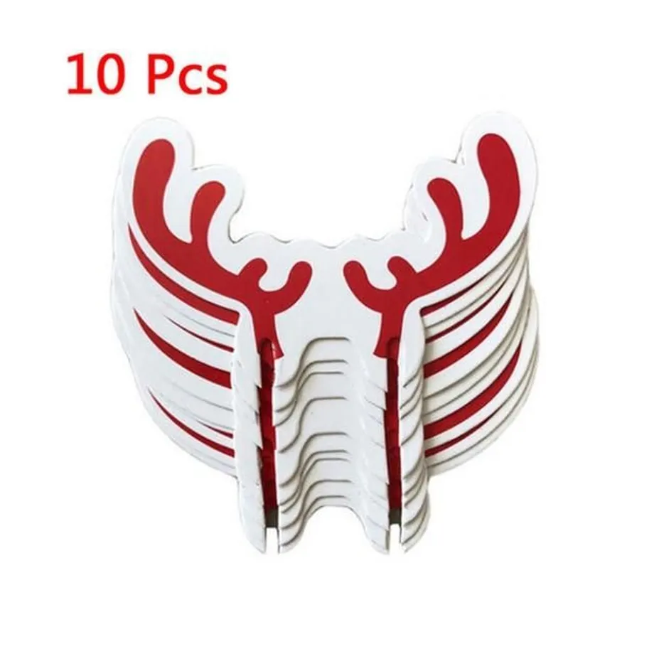 Vánoční čepičky na skleničky red-antlers