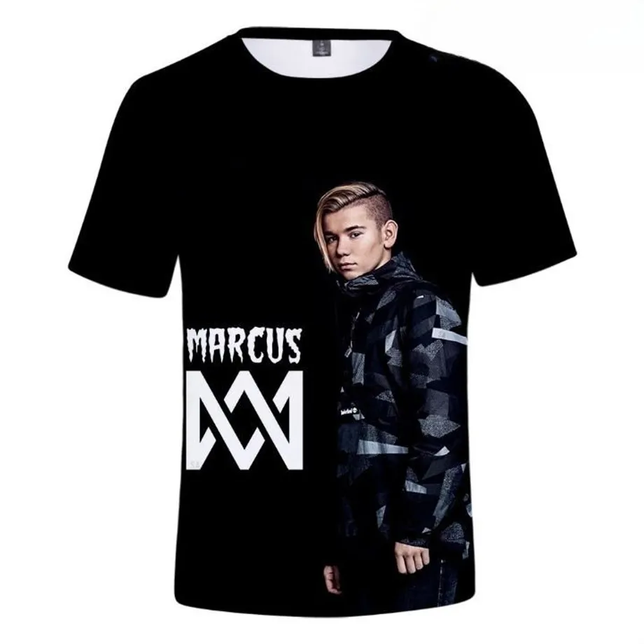 Moderní 3D tričko pro fanoušky Marcus Martinus