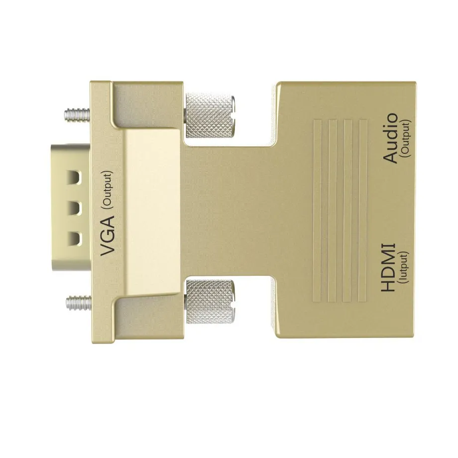 Redukce HDMI na VGA 1080P - Zlatá