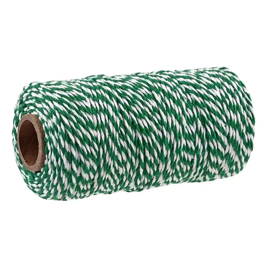 2mm 100M Makramový Cord - 100% Bavlněné Lano pro DIY Projekte