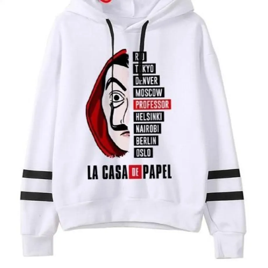 Unisex mikina Money Heist (La Casa De Papel) twwhite607 xxl