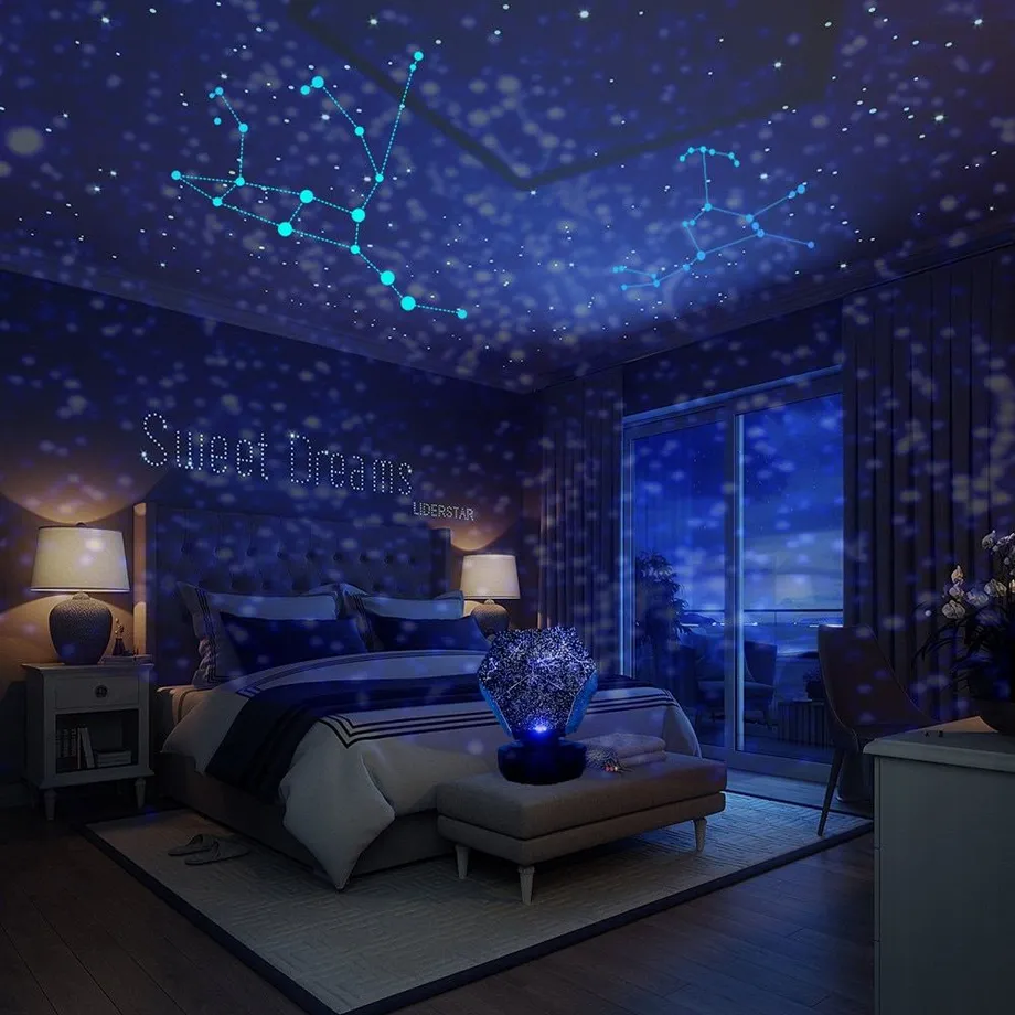 LED projektor noční galaxy oblohy