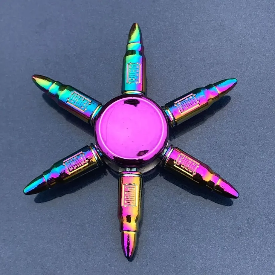 Duhový fidget spinner E64