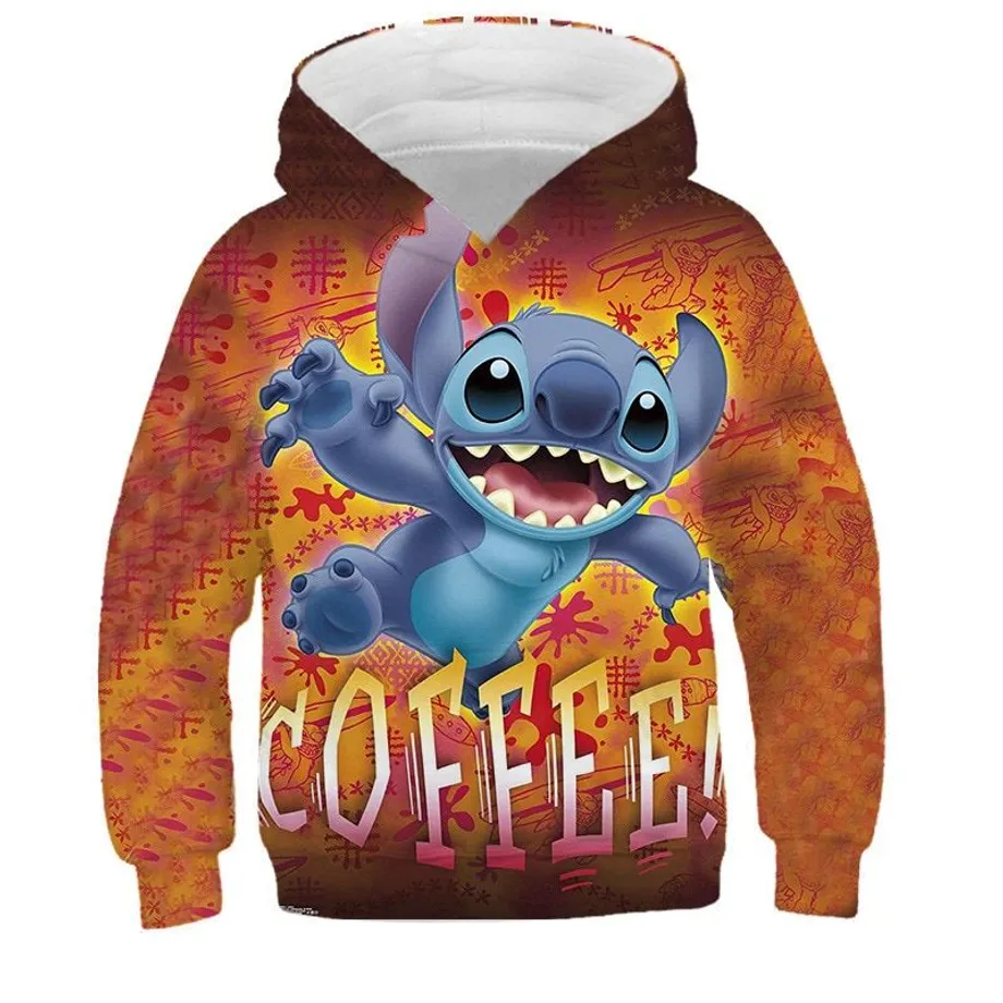 Dětská roztomilá mikina s kapucí Stitch