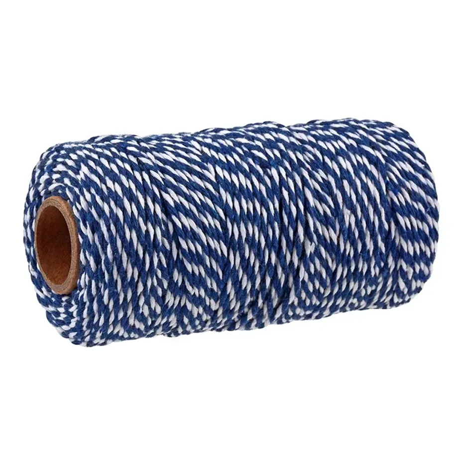 2mm 100M Makramový Cord - 100% Bavlněné Lano pro DIY Projekte