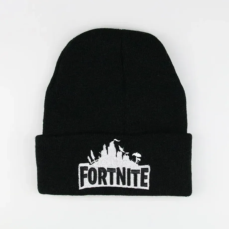 Unisex pletená čepice s nápisem ze hry Fortnite