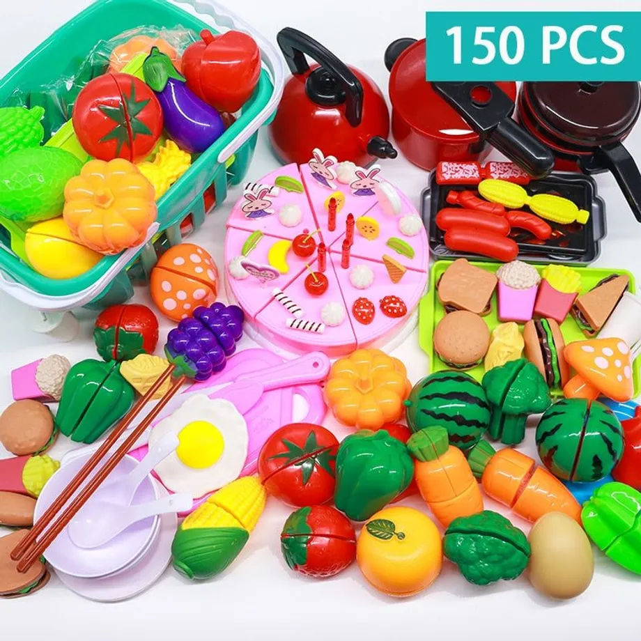 Sada plastových potravin pro děti Play Food Toy