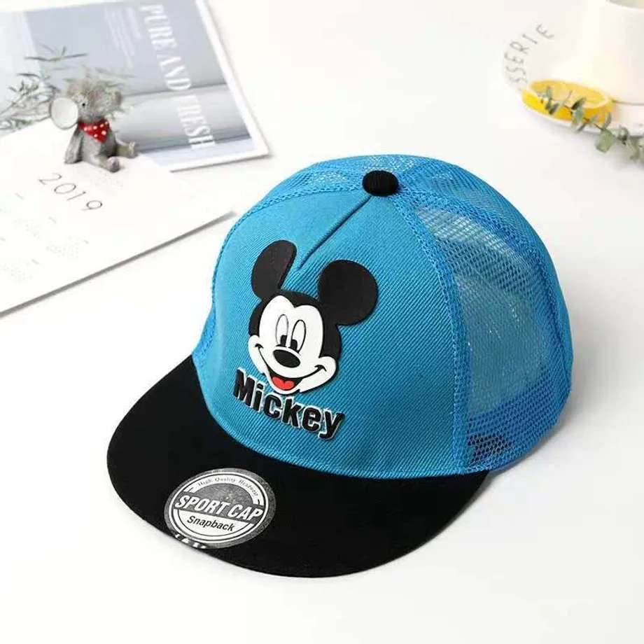 Dětská stylová kšiltovka s nášivkou Mickey Mouse - různé barvy