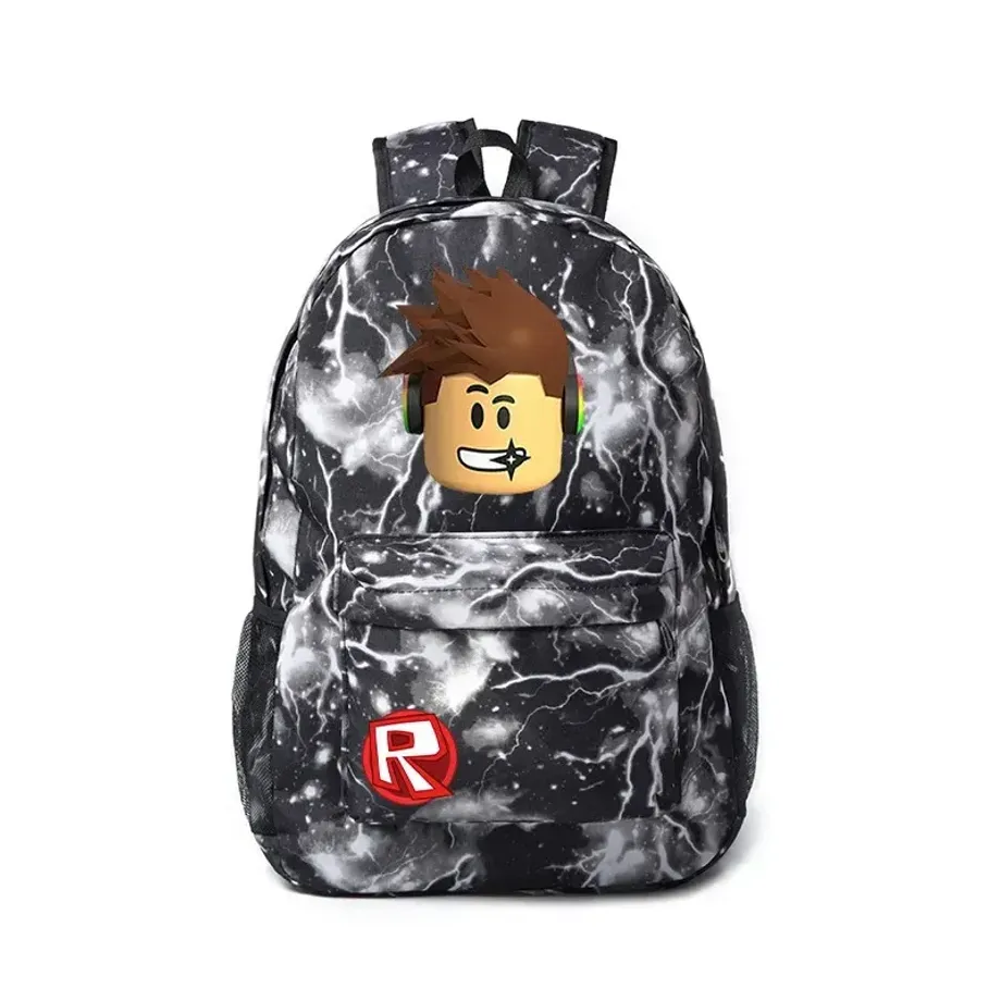 Dětský barevný školní batoh v různých provedeních s motivy hry Roblox