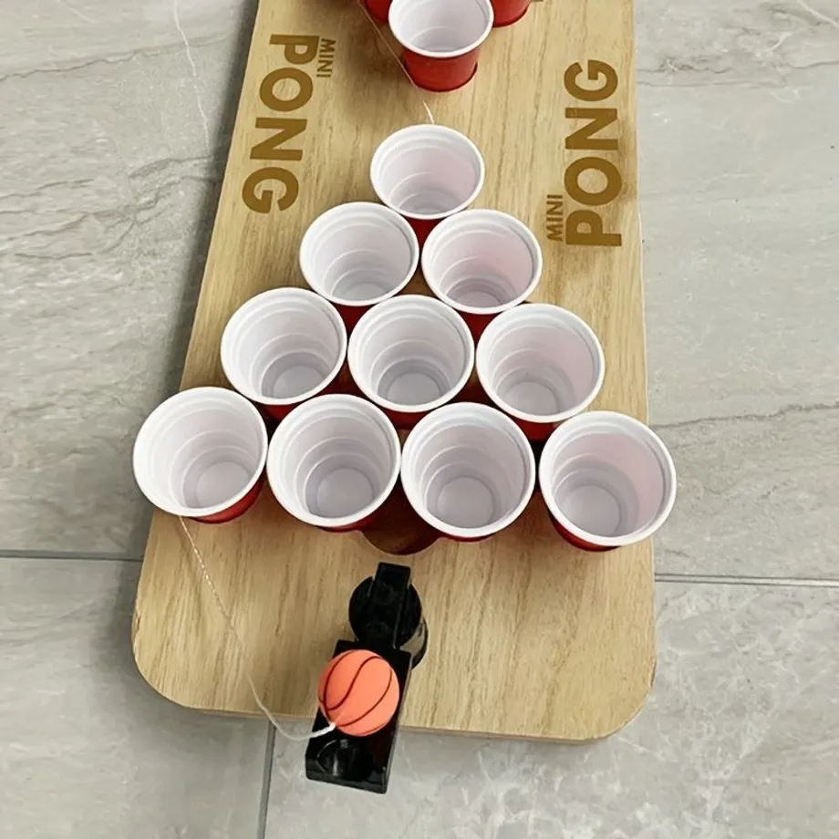 Sada Mini Drinking Pong, Drinking Pong Table Hry Na Pití, PP Plastový Kelímek Pro Párty Hru