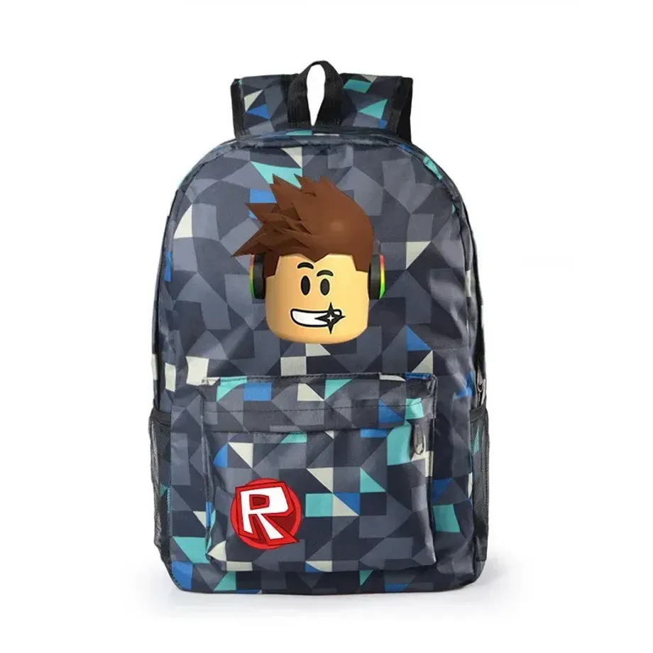 Dětský barevný školní batoh v různých provedeních s motivy hry Roblox