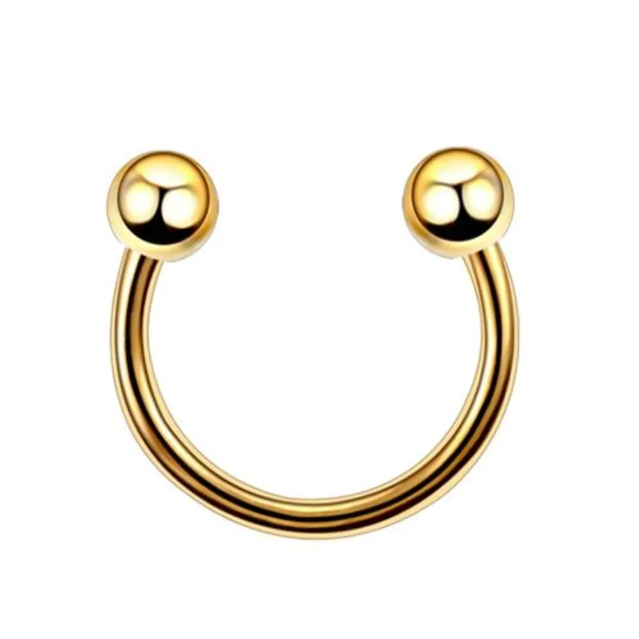 Trendy septum piercing do nosu s hrotem nebo kuličkou