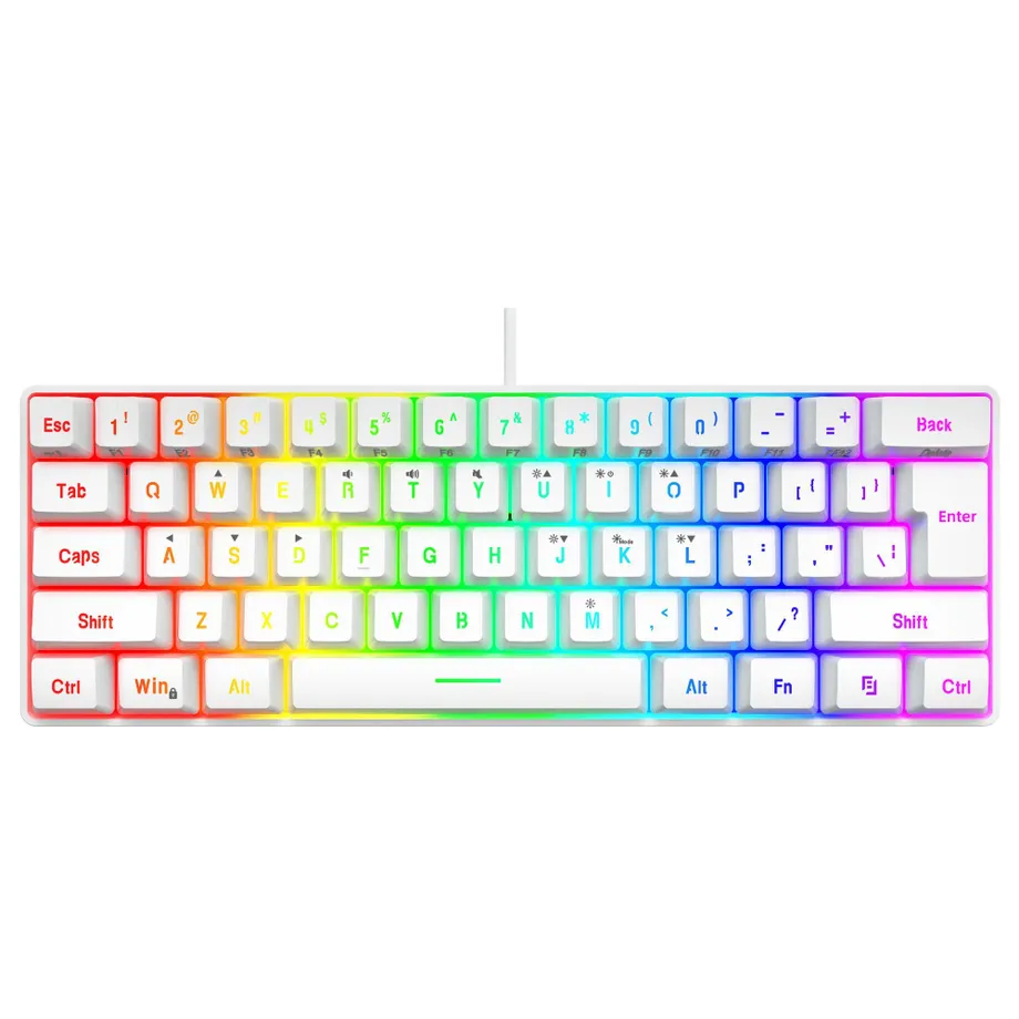 Mini herní klávnice s RGB podsvětlením - bezdrátová a vodotĚsnĚná