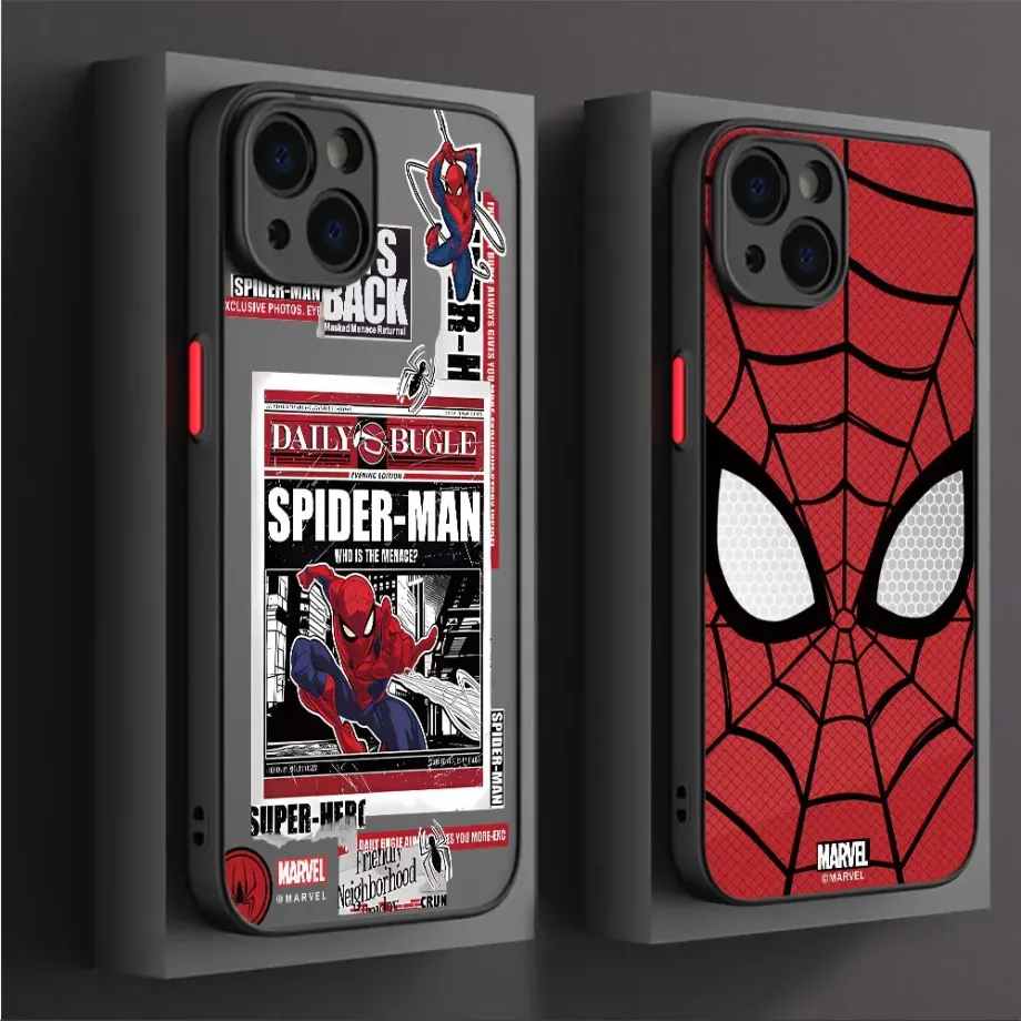 Silikonový kryt s obrázky oblíbeného hrdiny Spider-man na telefony iPhone