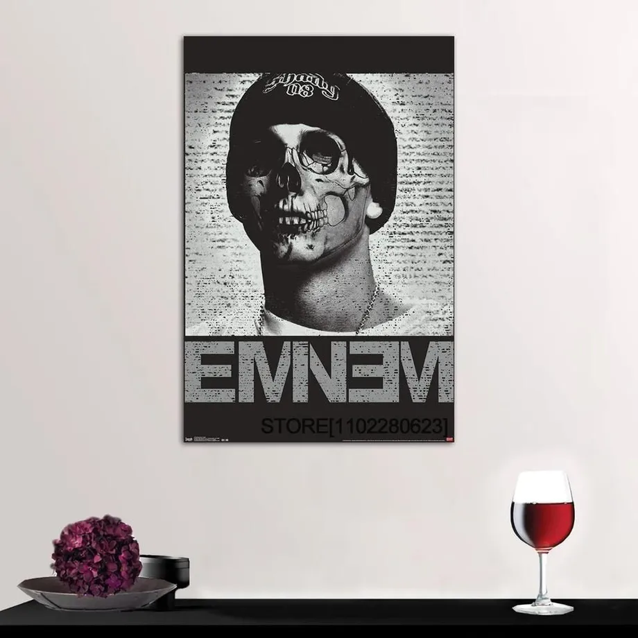 Plakát na plátně s motivem oblíbeného rappera EMINEM - různé velikosti