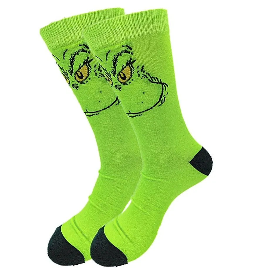 Unisex vysoké ponožky s Vánočním potiskem Grinch a jiné