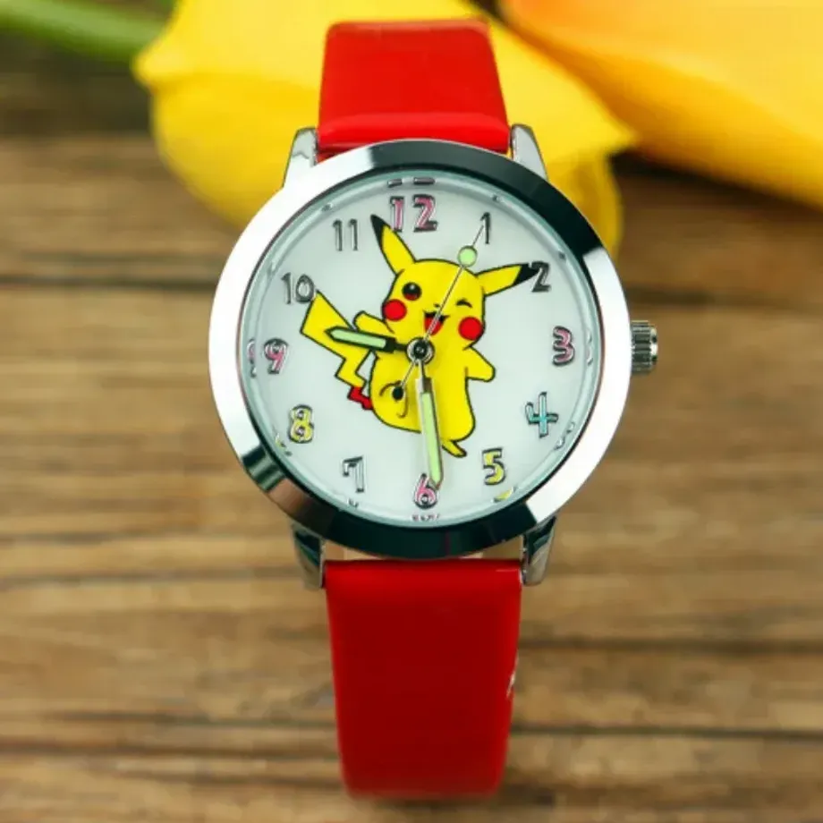 Dětské náramkové analogové hodinky s motivem Pokémona Pikachu