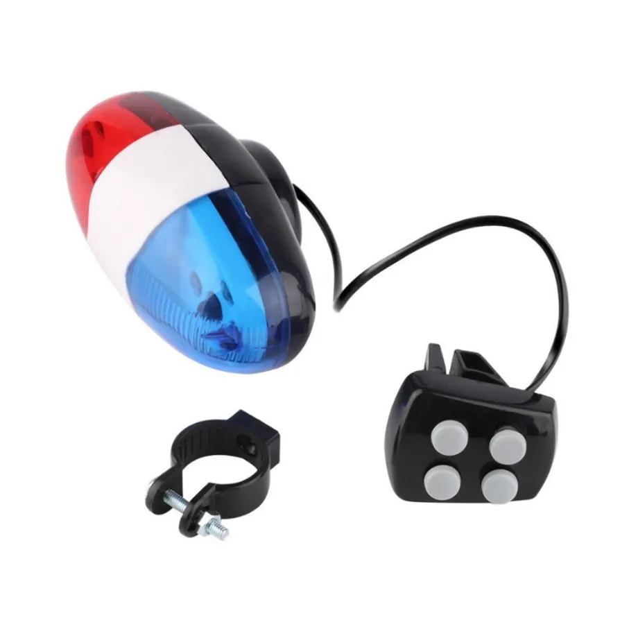 Cyklistický alarm POLICE, 6 LED diod